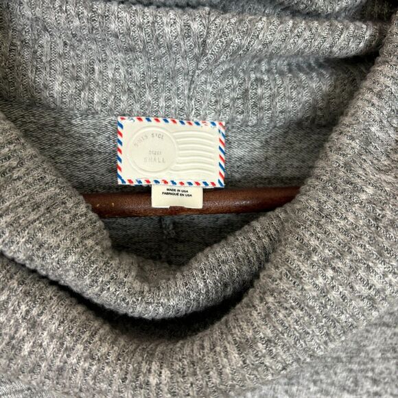 Anthropologie Postmark Gray Lassen Cowl Neck Sweater Women's Small Oversize - Picture 3 of 9